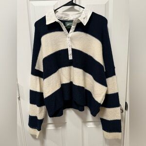 American Eagle Collar Sweatshirt size Large